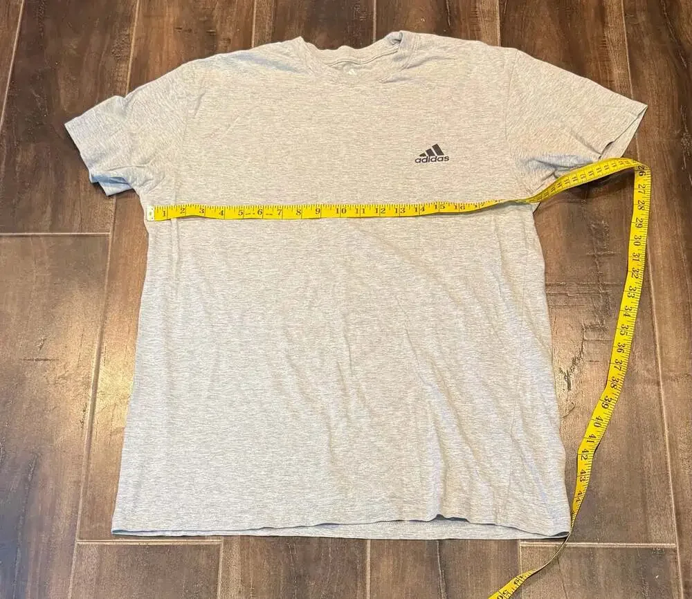 Adidas Golf Men's Crew Neck Short Sleeve Logo Graphic T-Shirt Gray